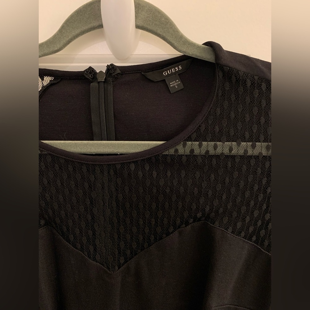 GUESS • Cocktail-hour Black Lace Mini Dress - Picture 4 of 6